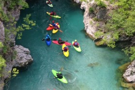 Day 23 – Valbona: paddling starts just above Bajram Curi on the first day at Valbona valley.